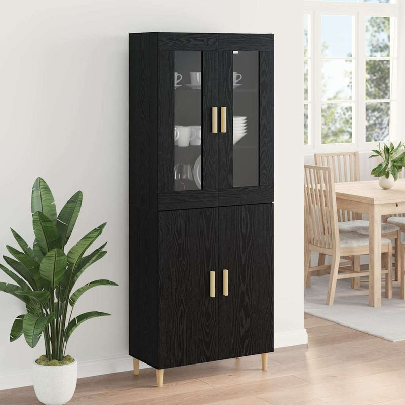 Bufet Stejar Negru 69,5 x 34 x 180 cm