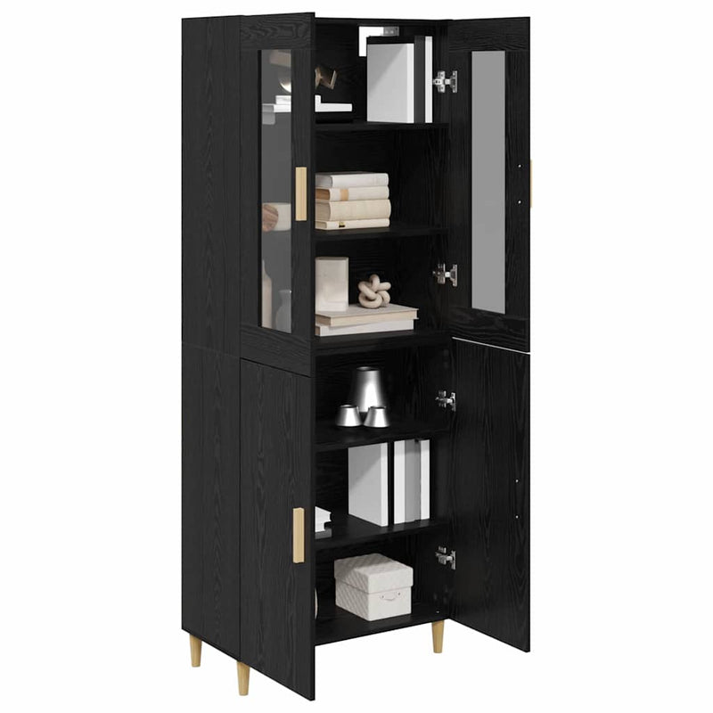 Bufet Stejar Negru 69,5 x 34 x 180 cm