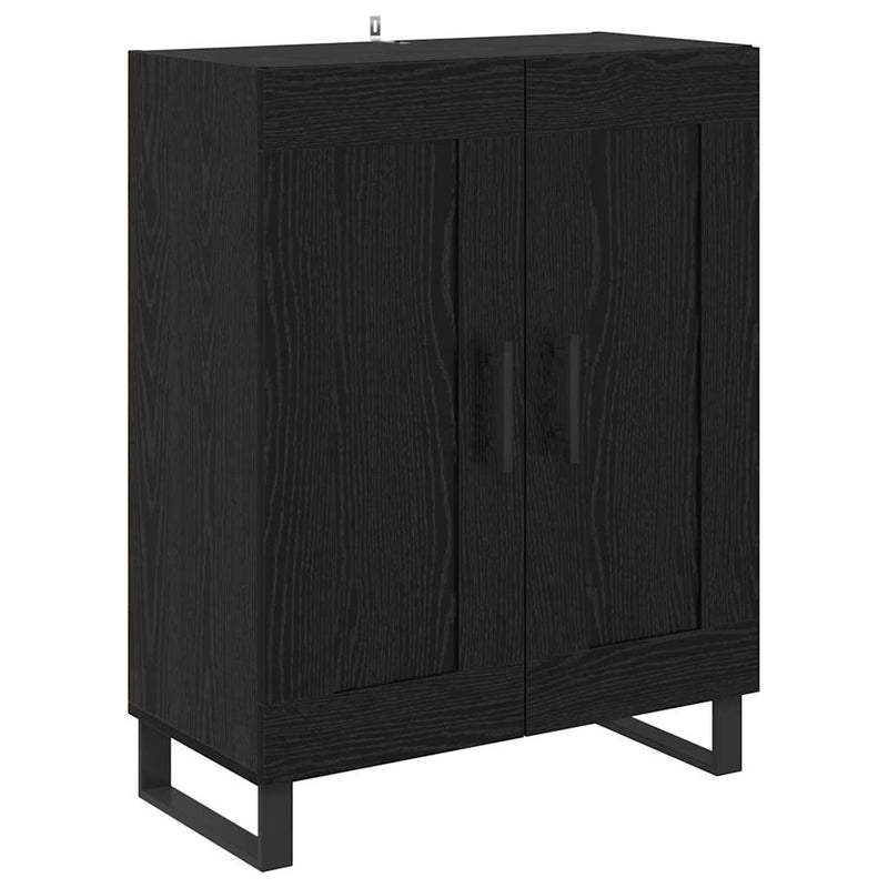 Bufet 2 buc. Stejar Negru 69,5 x 34 x 180 cm