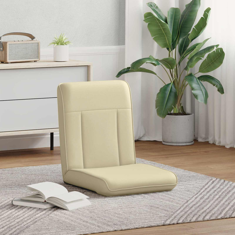 Fotoliu reglabil Crem Piele artificială