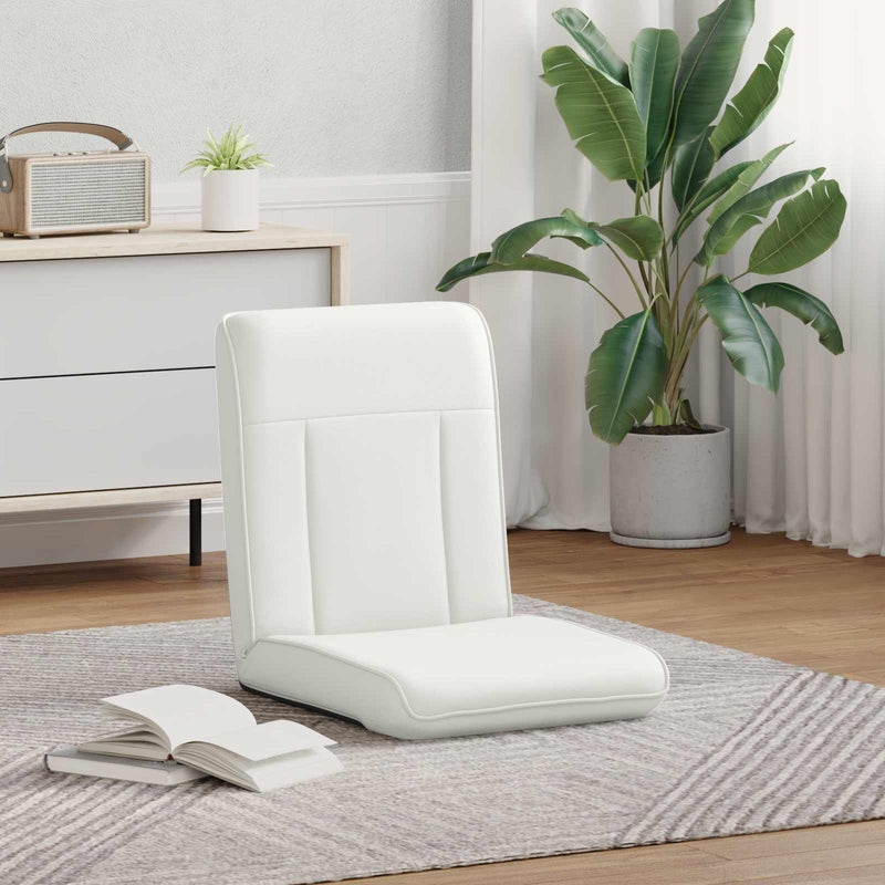 Fotoliu reglabil Alb Piele artificială