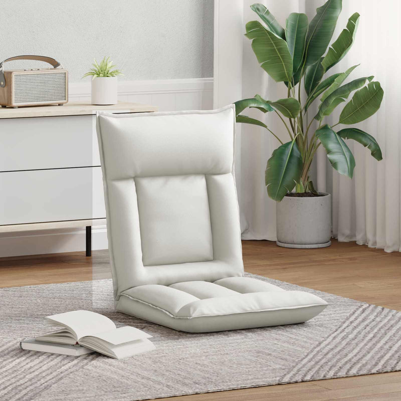 Fotoliu reglabil Alb Piele artificială