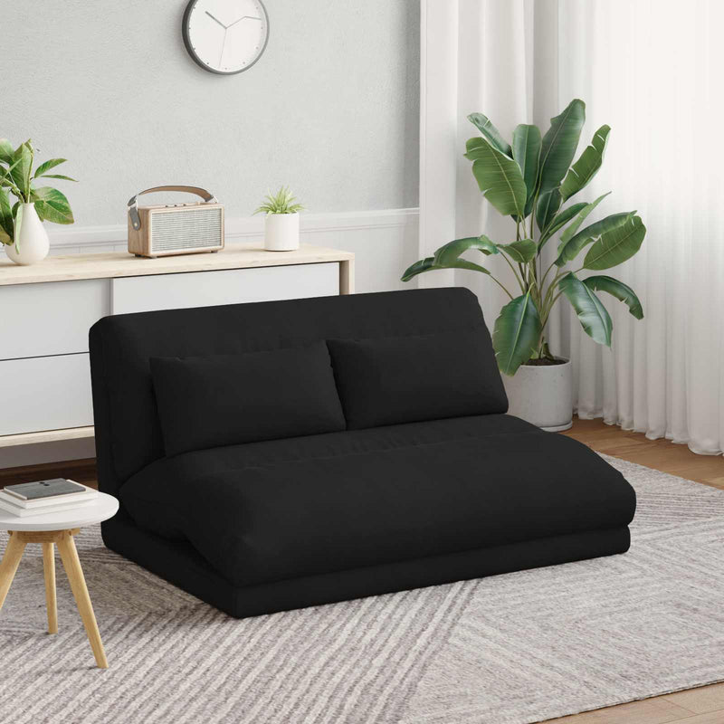 Fotoliu reglabil Negru Catifea