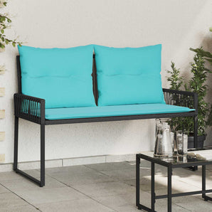 Bancă de exterior 2 -Seater 4 buc. 110 x 59 x 82 cm poliratan