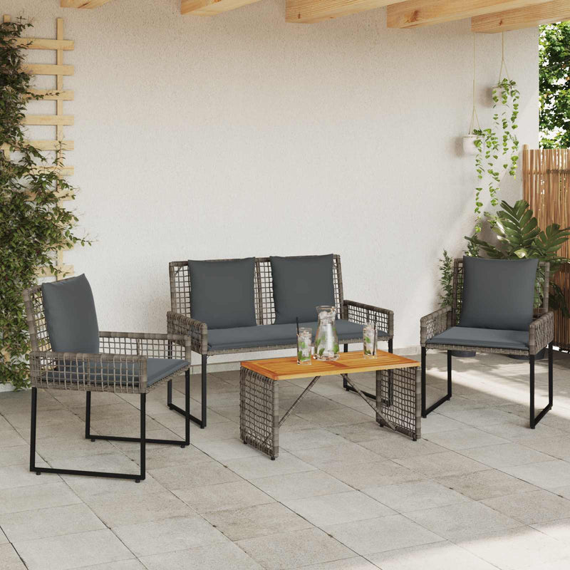 Set de Mobilier pentru Exterior cu pernă oțel
