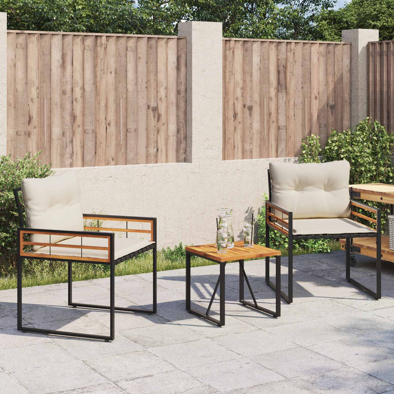 Set de Mobilier pentru Exterior 3 buc. Crem