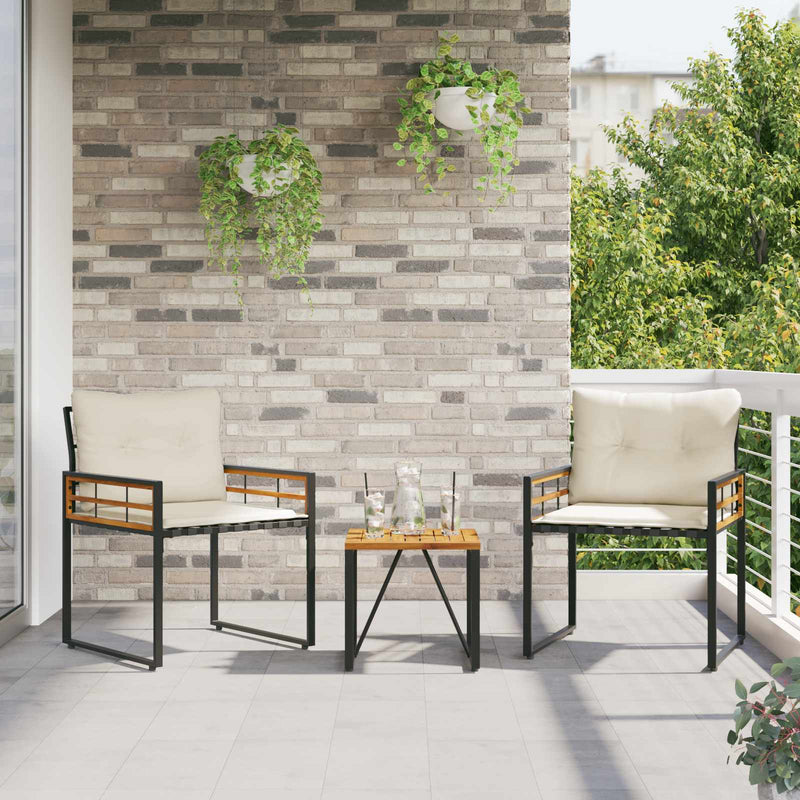 Set de Mobilier pentru Exterior 3 buc. Crem