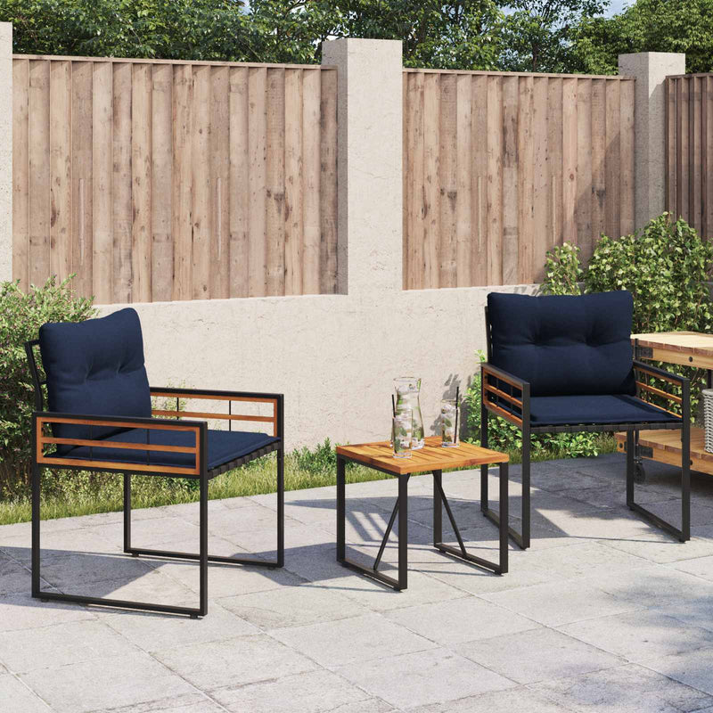 Set de Mobilier pentru Exterior 3 buc. Bleumarin