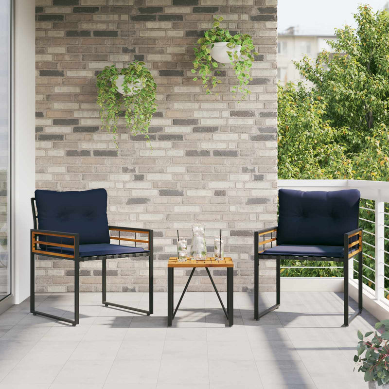 Set de Mobilier pentru Exterior 3 buc. Bleumarin