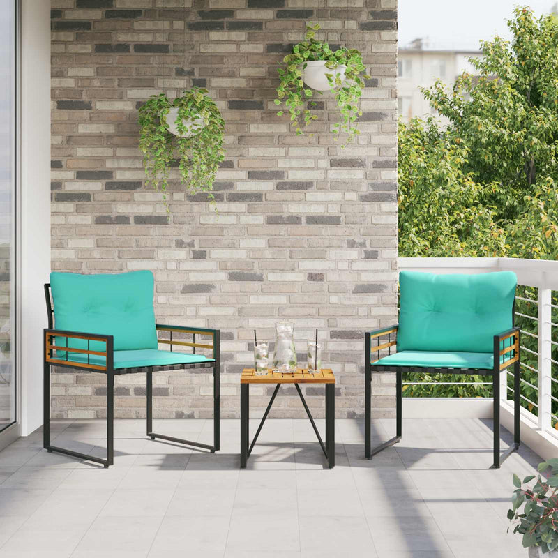 Set de Mobilier pentru Exterior 3 buc. Turcoaz