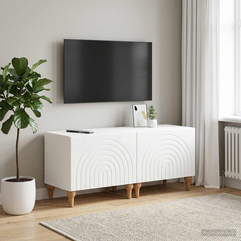 Cabinet TV Alb Lemn prelucrat