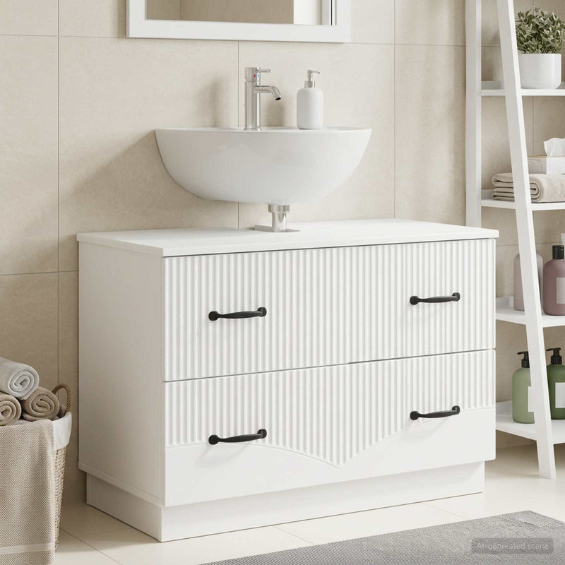 Dulap pentru Chiuveta de Baie HOORN Alb 82 x 41 x 56 cm