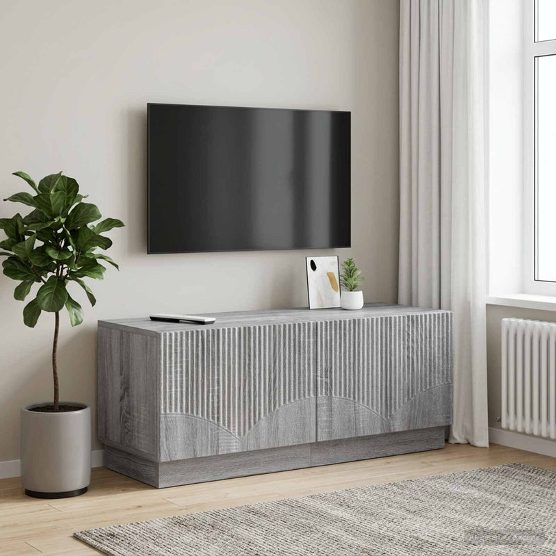Cabinet TV Sonoma gri Lemn prelucrat