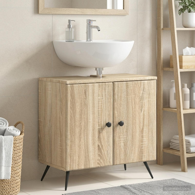 Dulap pentru Chiuveta de Baie BREDA Stejar Sonoma