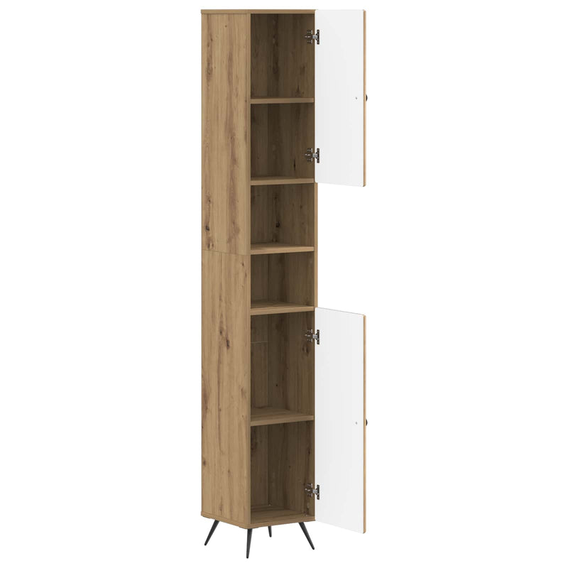 Cabinet de Baie cu Raft Deschis BREDA Lemn vechi