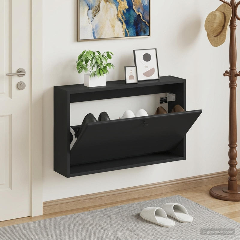 Dulap pentru pantofi montat pe perete BREDA 71 x 17 x 43 cm