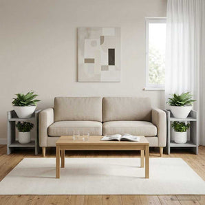 Suport pentru plante 2 buc. Gri Beton 30 x 30 x 40 cm