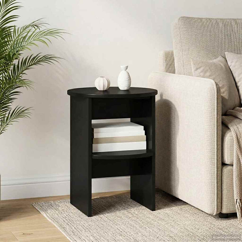 Dulap lateral Negru Ø40 x 50 cm Lemn prelucrat