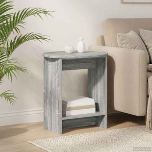 Masă laterală Sonoma gri 50 x 39,5 x 55 cm Lemn prelucrat