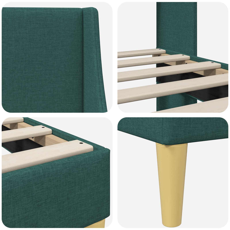 Cadru de pat Simplu cu headboard placă de conectare
