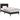 Cadru de pat cu headboard Negru 100 x 200 cm Catifea