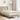 Cadru de pat cu headboard Verde deschis gri 100 x 200 cm