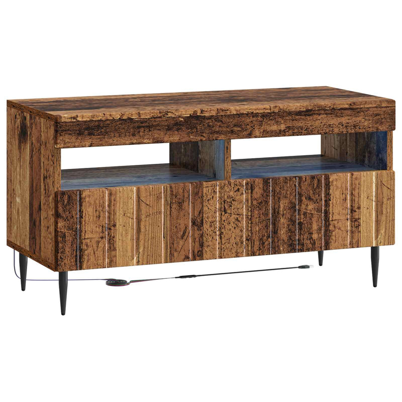 Set de 3 piese pentru TV cu LED ZWOLLE Lemn vechi