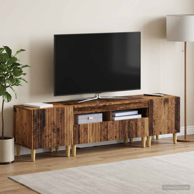 Set de 3 piese pentru TV cu LED ARNHEM 3 buc. Lemn vechi
