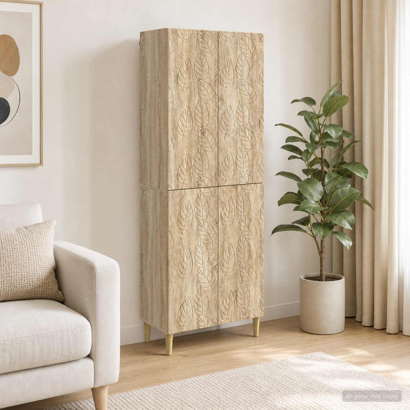 Set de Dulapuri 2 buc. Stejar Sonoma Lemn prelucrat