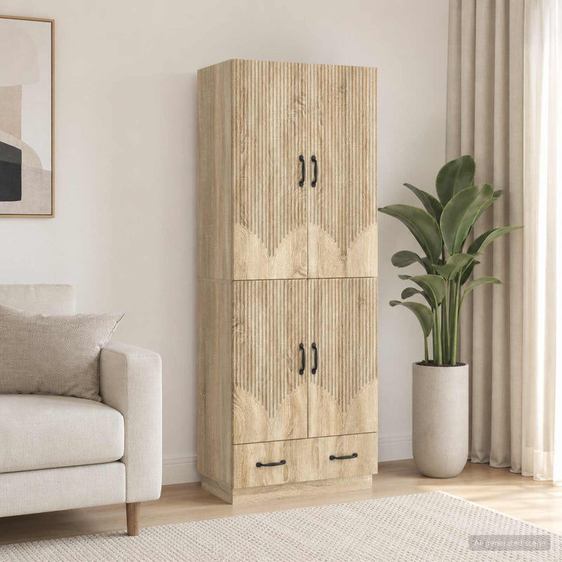 Set de Dulapuri 2 buc. Stejar Sonoma Lemn prelucrat