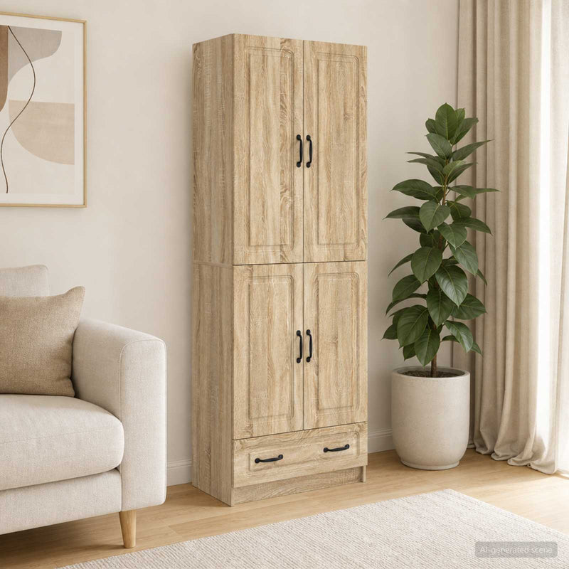 Set de Dulapuri 2 buc. Stejar Sonoma Lemn prelucrat