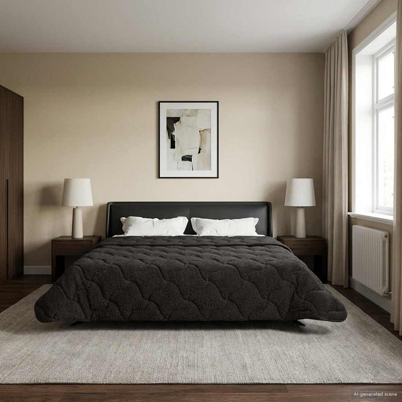 Duvet complet pe tot parcursul anului Antracit 200 x 200 cm