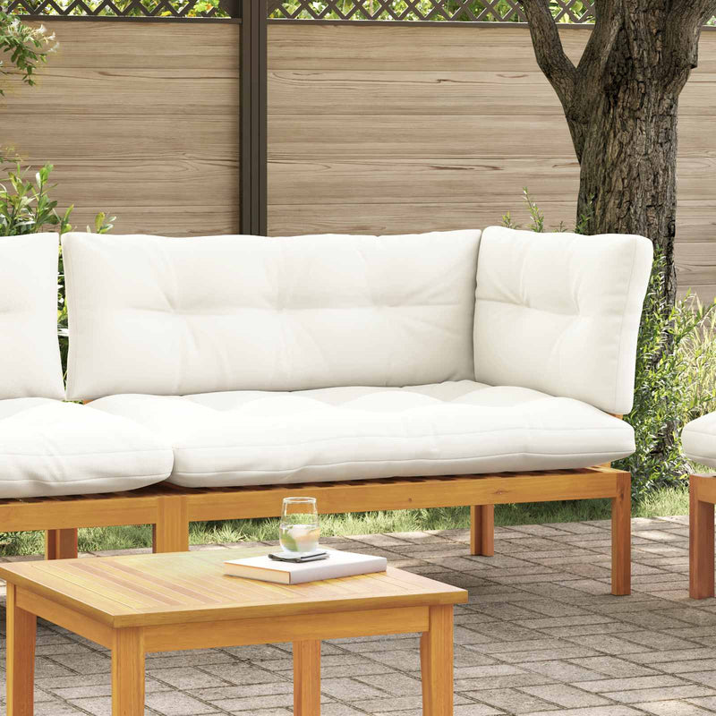 Sofa de colț pentru grădină Lemn de acacia