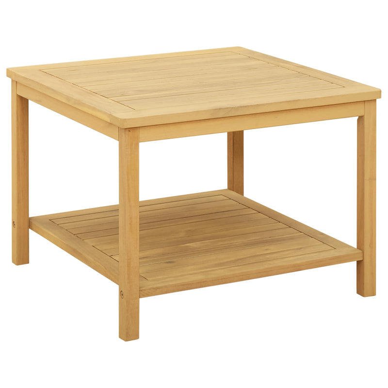 Masă laterală Ulei Natural 60 x 60 x 45 cm Lemn Solid de Acacia