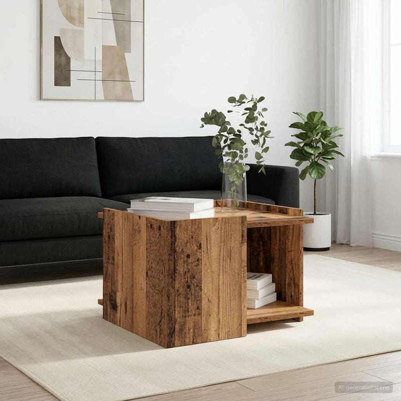 Masă de cafea Lemn vechi 50,5 x 50 x 33 cm Lemn prelucrat
