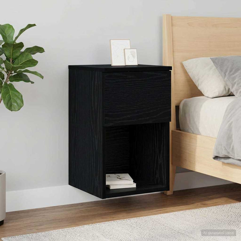 Dulap de pat Stejar Negru 29 x 31,5 x 49 cm Lemn prelucrat