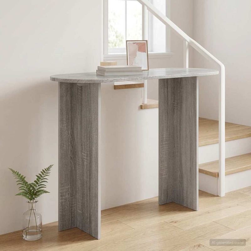Masă de consolă Sonoma gri 100 x 39,5 x 75 cm Lemn prelucrat