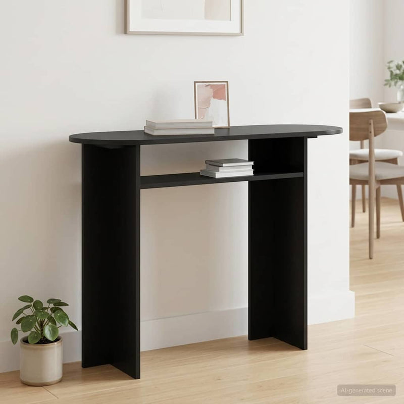 Masă de consolă Stejar Negru 100 x 39,5 x 75 cm Lemn prelucrat