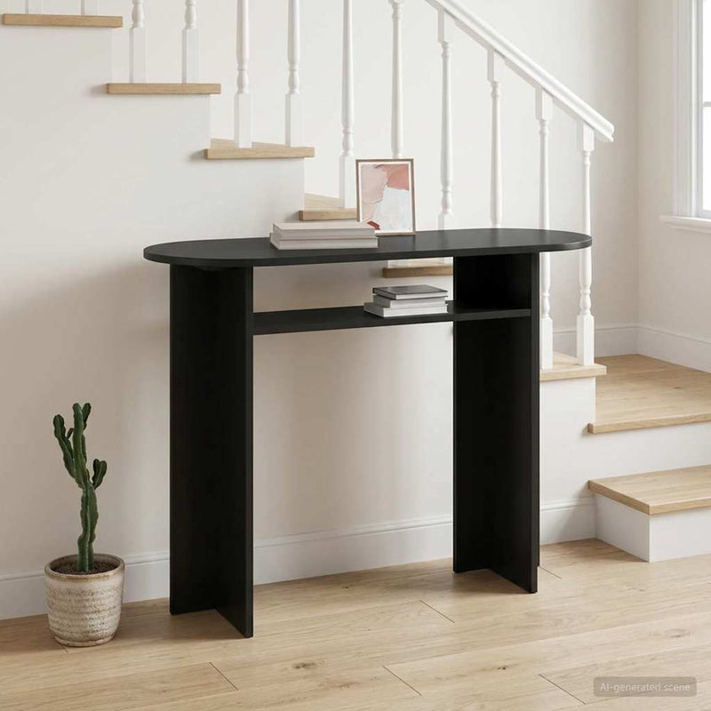 Masă de consolă Stejar Negru 100 x 39,5 x 75 cm Lemn prelucrat