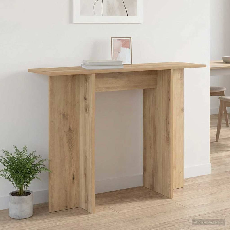 Masă de consolă Stejar Artizanal 100 x 30 x 75 cm