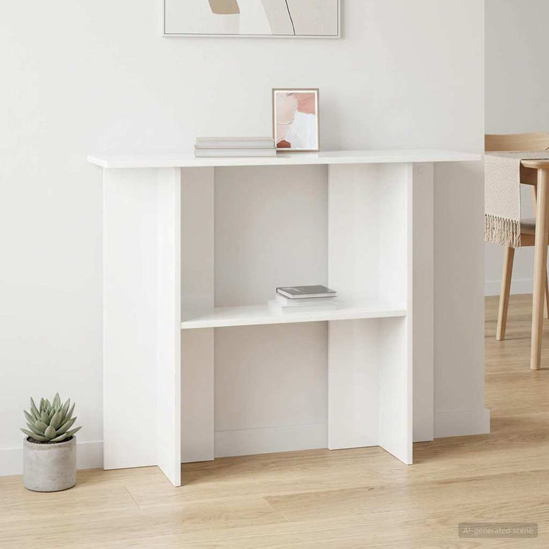 Masă de consolă Alb 100 x 30 x 75 cm Lemn prelucrat