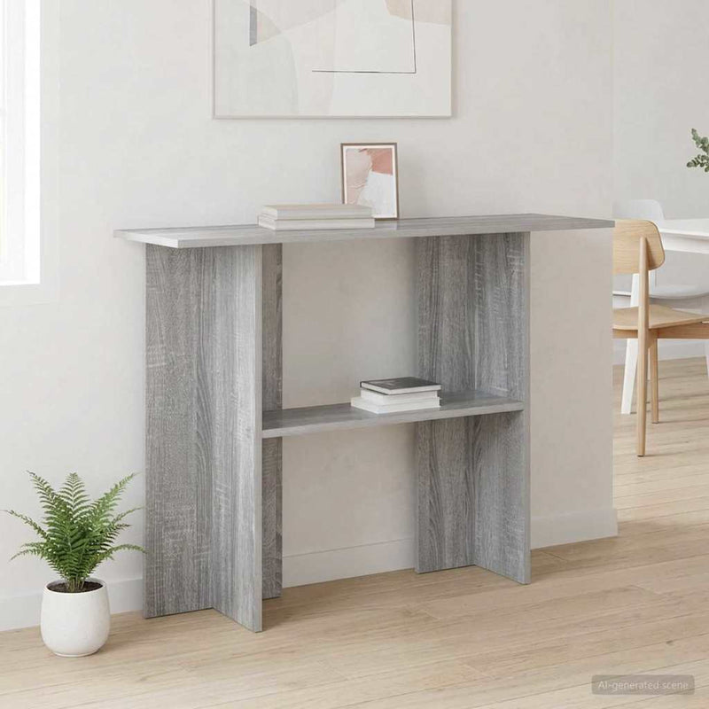 Masă de consolă Sonoma gri 100 x 30 x 75 cm Lemn prelucrat