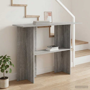 Masă de consolă Sonoma gri 100 x 30 x 75 cm Lemn prelucrat