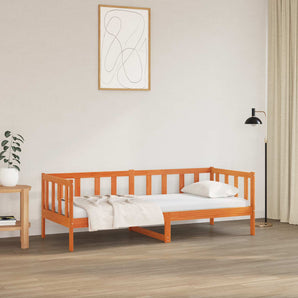 Cadru de pat Maroniu cerat 80 x 200 cm Lemn de pin masiv