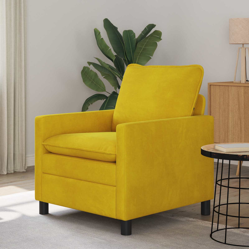 Canapea Galben 76 x 81 x 87,5 cm Catifea