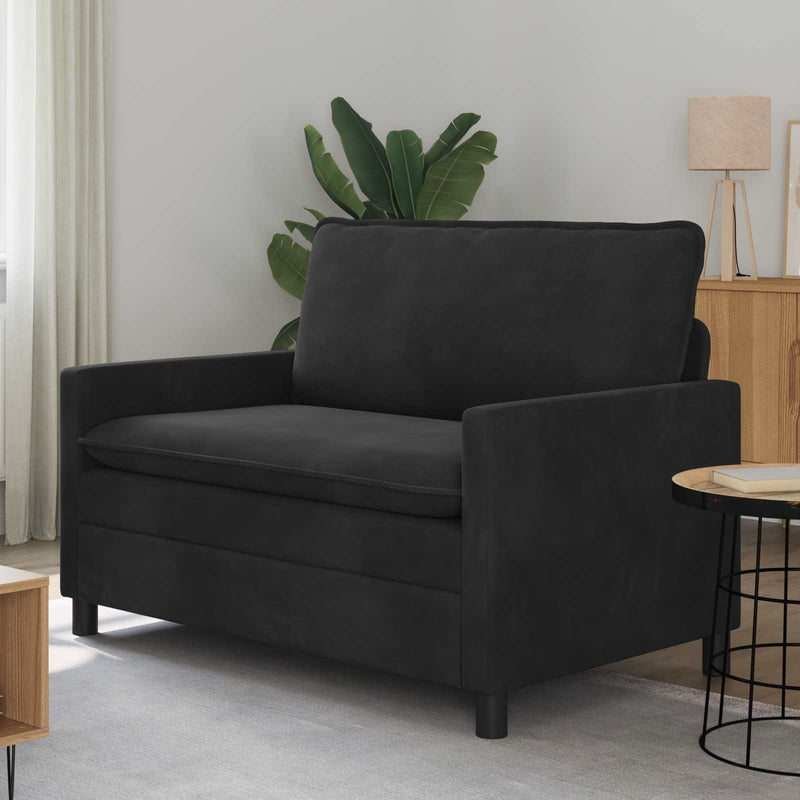 Canapea Negru 126 x 81 x 87,5 cm Catifea