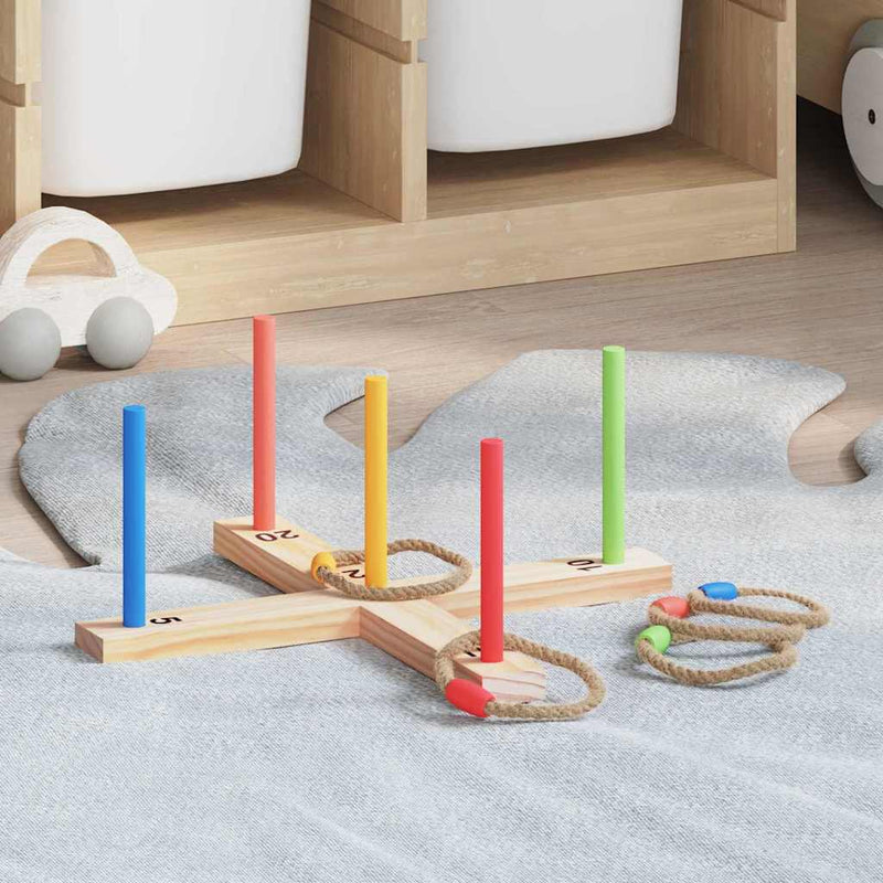 Set de joc cu aruncat inelul Multicolour 41 x 41 x 16 cm