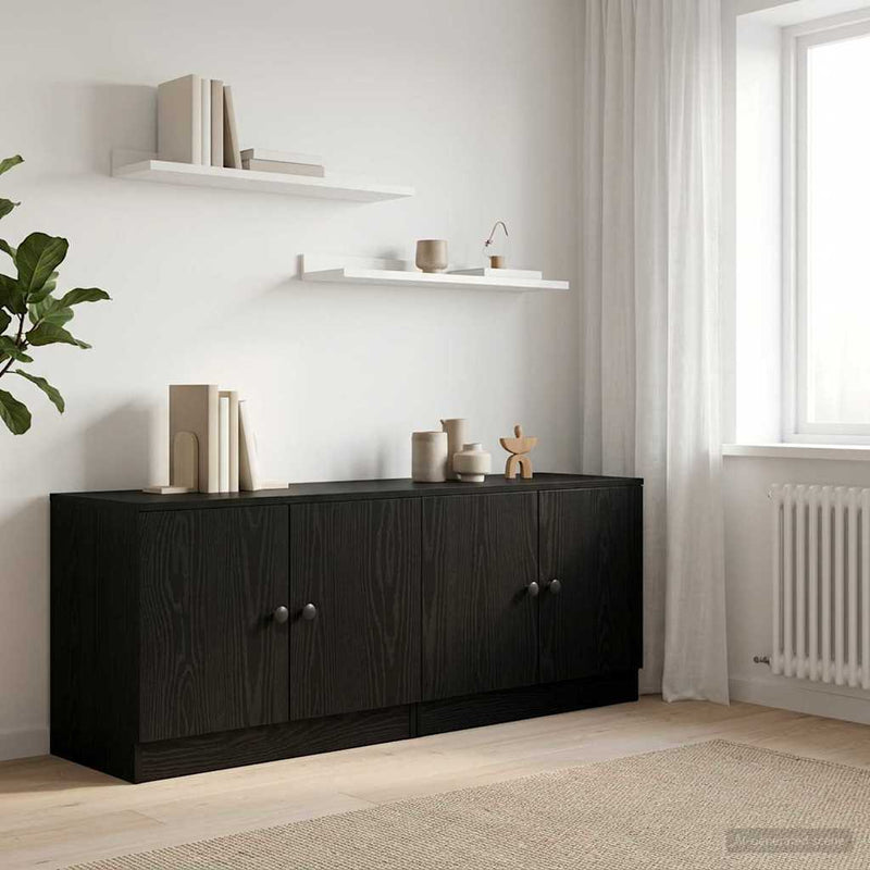 Dulap de depozitare pentru pat loft 2 buc. Stejar Negru