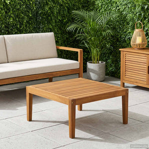 Masă de Grădină Lemn Solid de Acacia natural 60 x 60 x 30 cm
