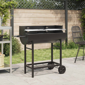 grătar pe cărbune 96,5 x 42,5 x 88,5 cm Negru